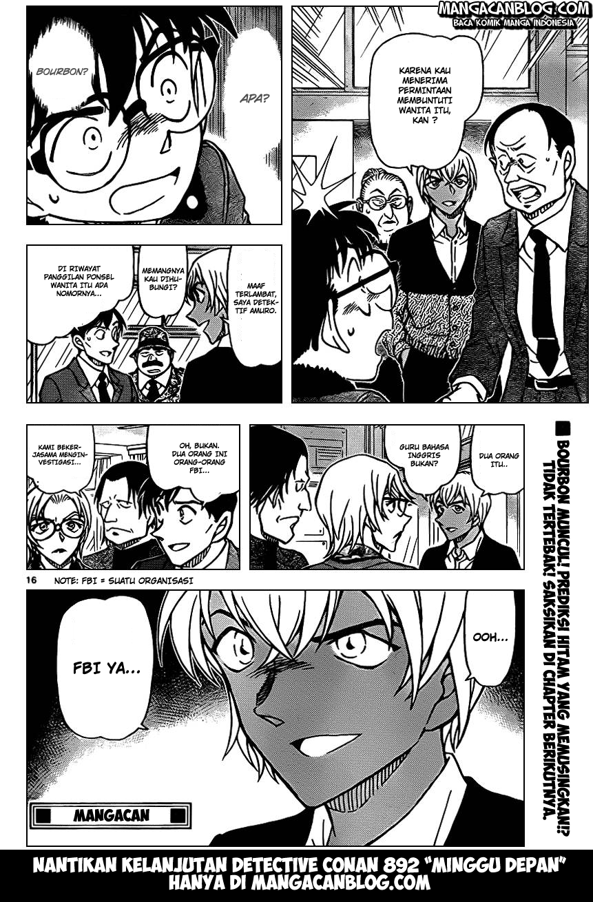 Detective Conan Chapter 891 - halaman 16