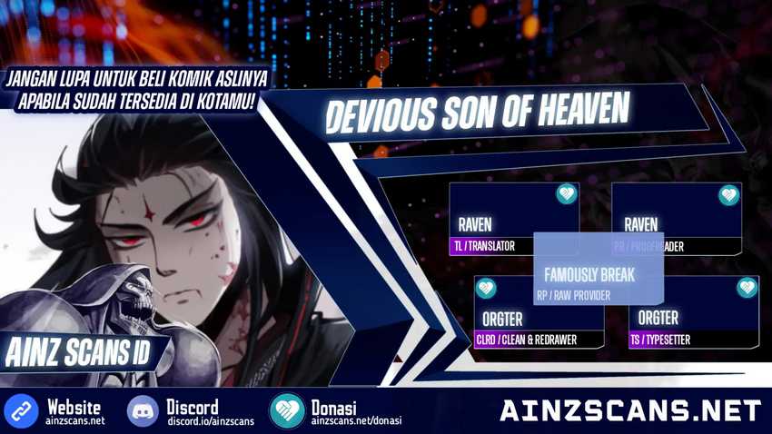 Devious Son Of Heaven Chapter 62 - halaman 1