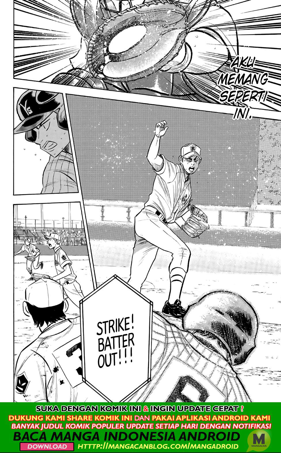 Diamond no Ace Act 2 Chapter 185 - halaman 8