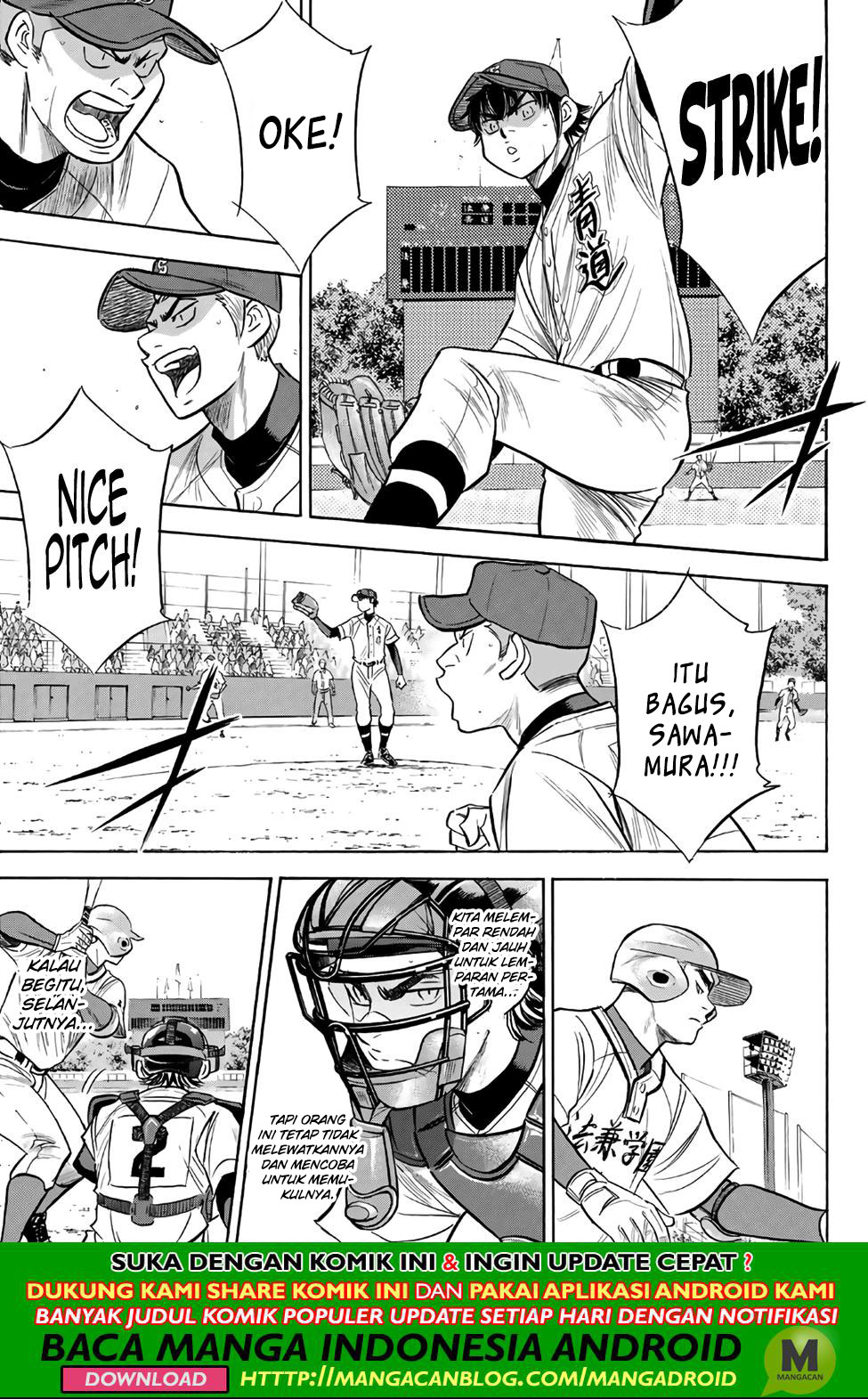 Diamond no Ace Act 2 Chapter 189 - halaman 17