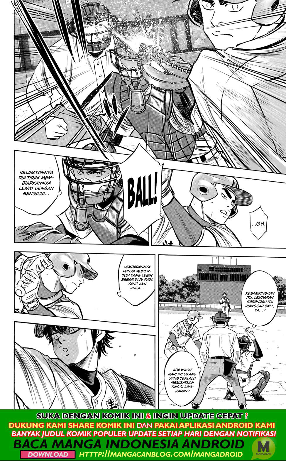 Diamond no Ace Act 2 Chapter 189 - halaman 18