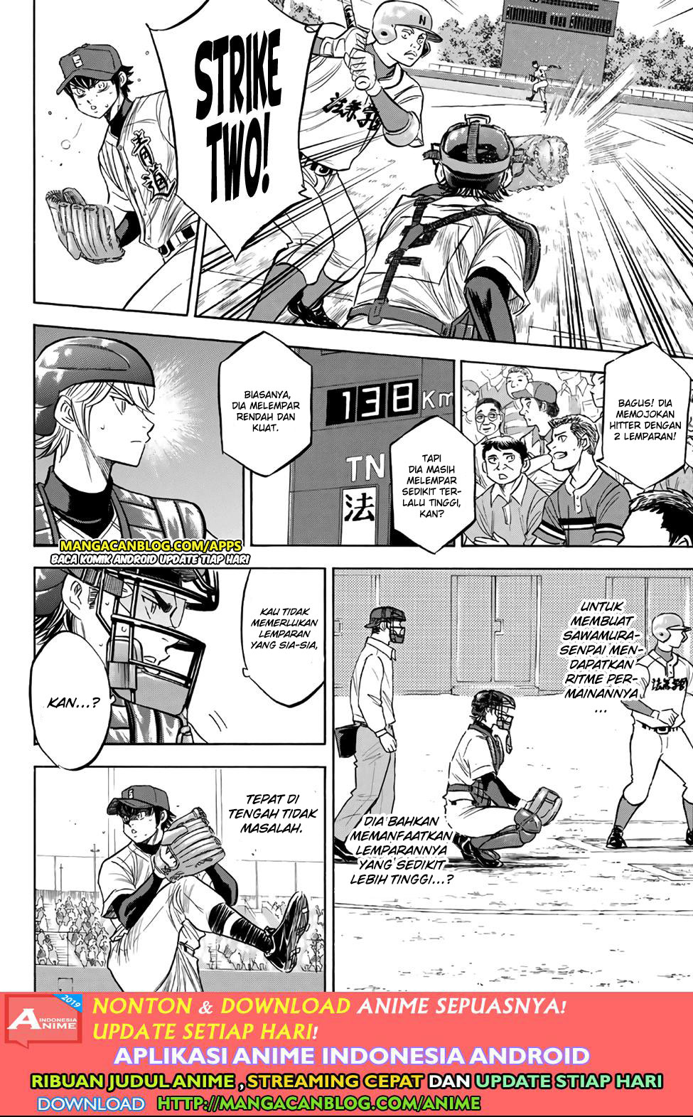 Diamond no Ace Act 2 Chapter 190 - halaman 10