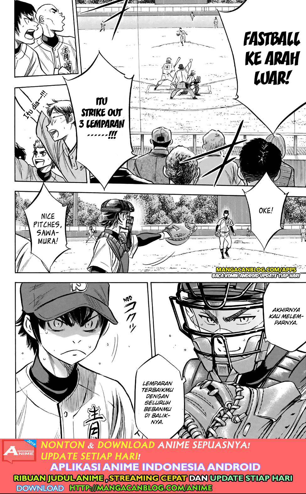 Diamond no Ace Act 2 Chapter 190 - halaman 12