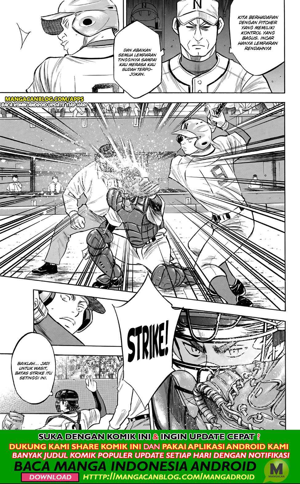 Diamond no Ace Act 2 Chapter 190 - halaman 9