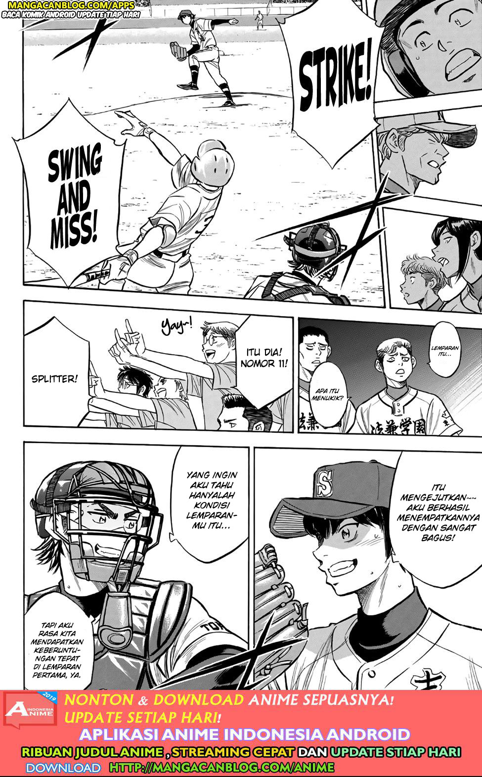Diamond no Ace Act 2 Chapter 193 - halaman 18
