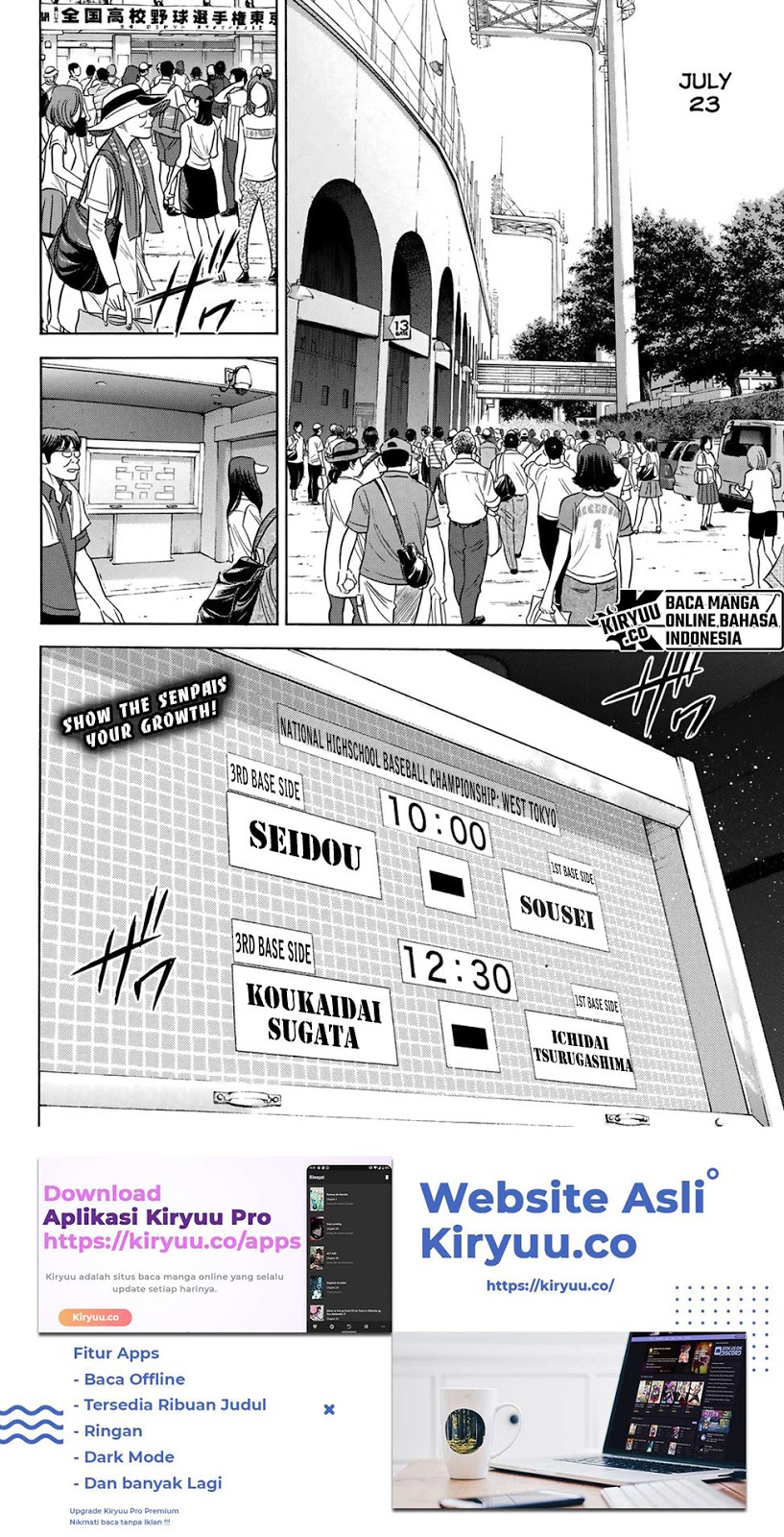 Diamond no Ace Act 2 Chapter 203 - halaman 22