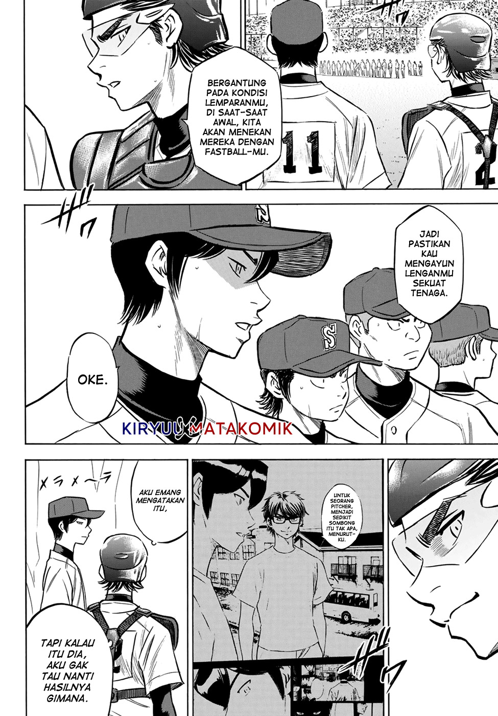 Diamond no Ace Act 2 Chapter 204 - halaman 10