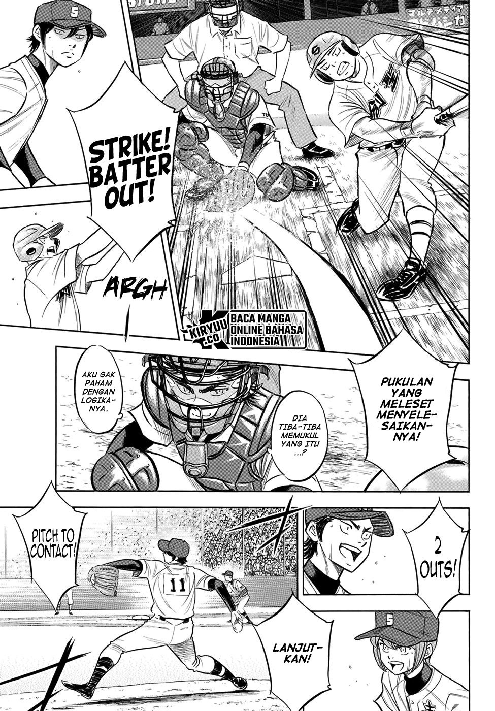 Diamond no Ace Act 2 Chapter 207 - halaman 12