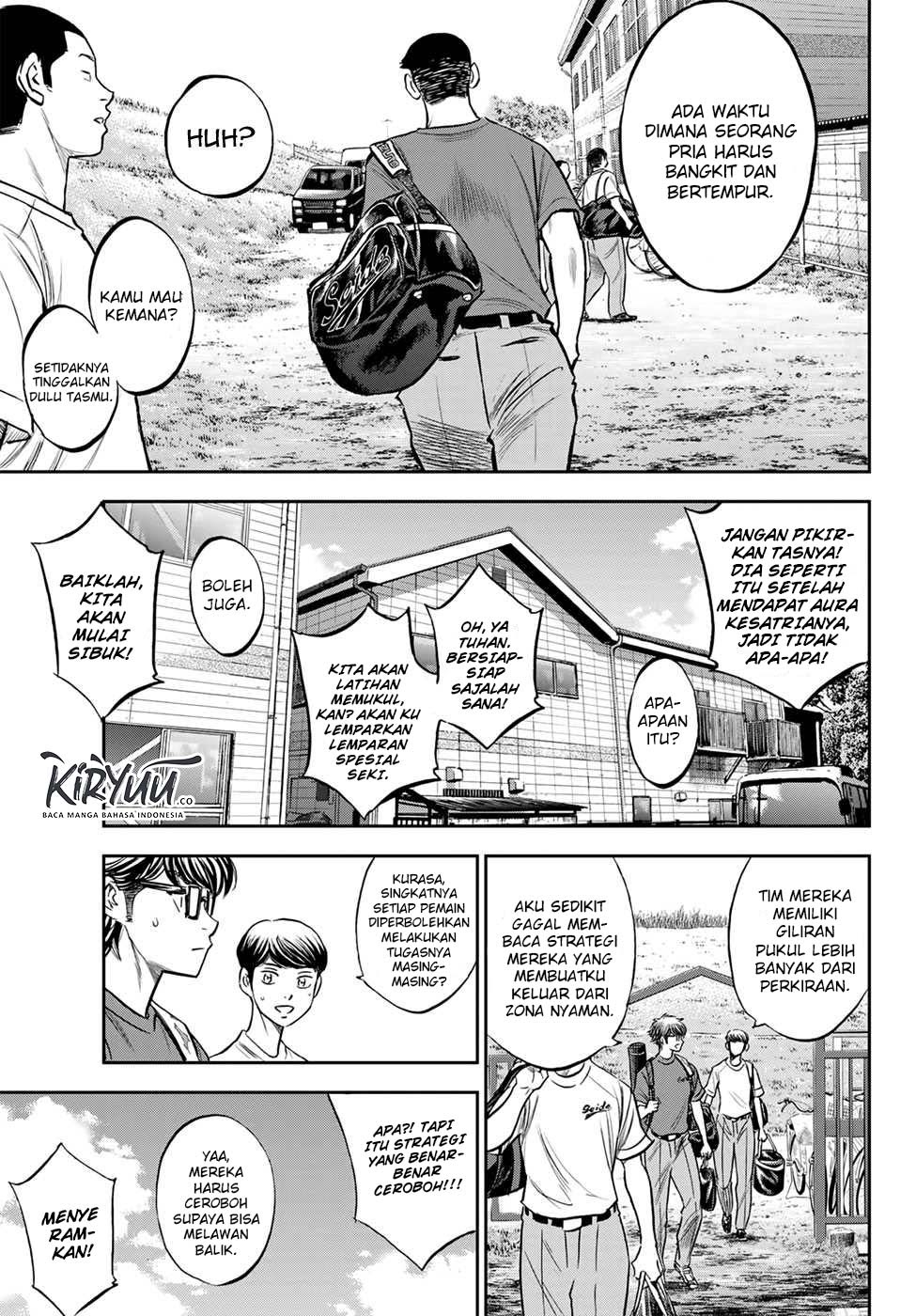 Diamond no Ace Act 2 Chapter 218 - halaman 9