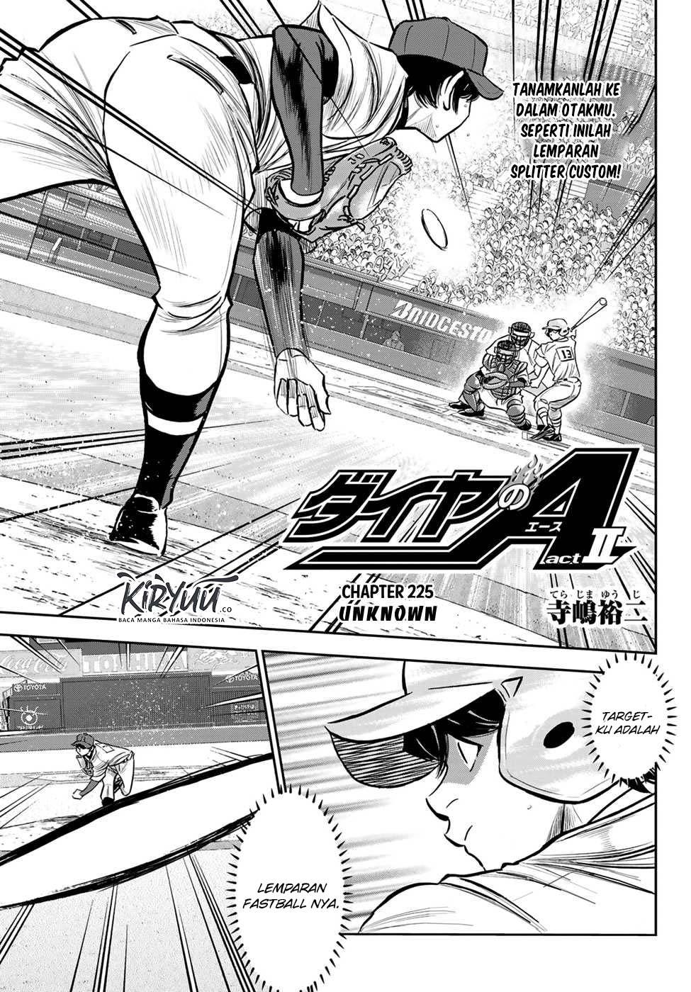 Diamond no Ace Act 2 Chapter 225 - halaman 2