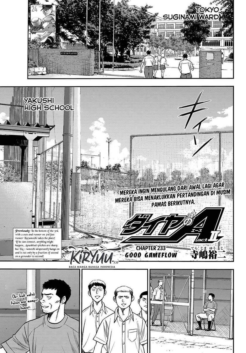 Diamond no Ace Act 2 Chapter 233 - halaman 2