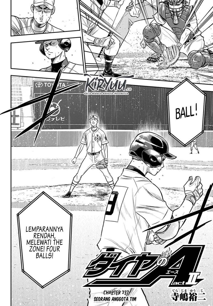Diamond no Ace Act 2 Chapter 237 - halaman 3