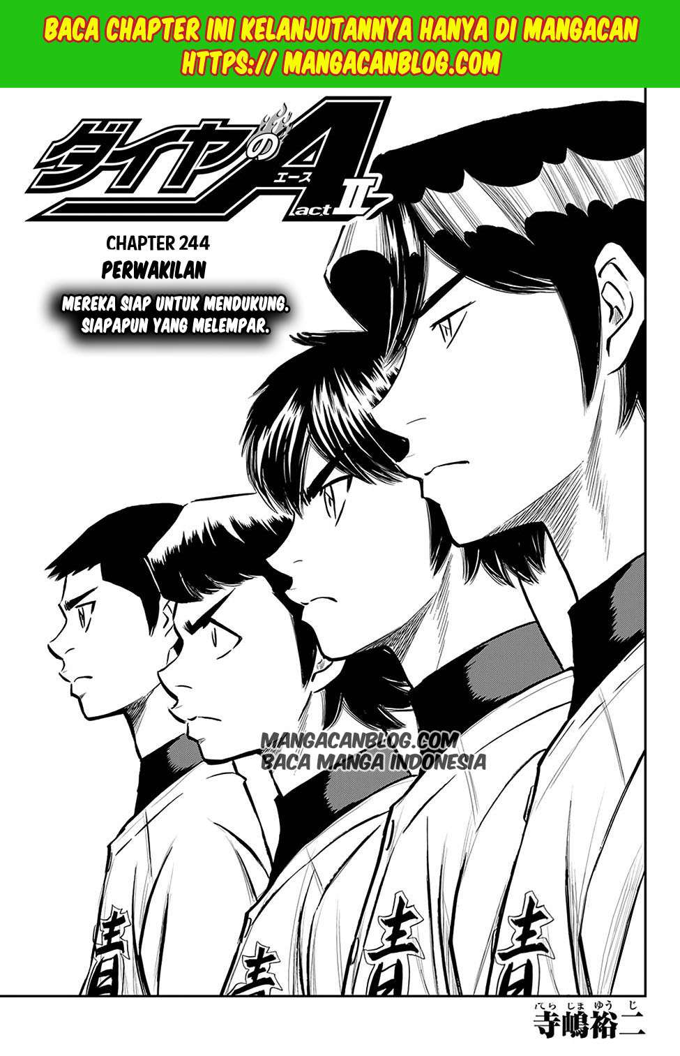 Diamond no Ace Act 2 Chapter 244 - halaman 2