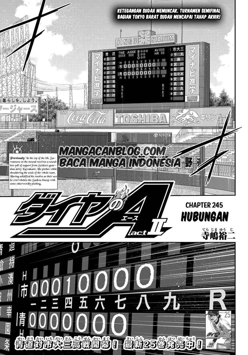 Diamond no Ace Act 2 Chapter 245 - halaman 1