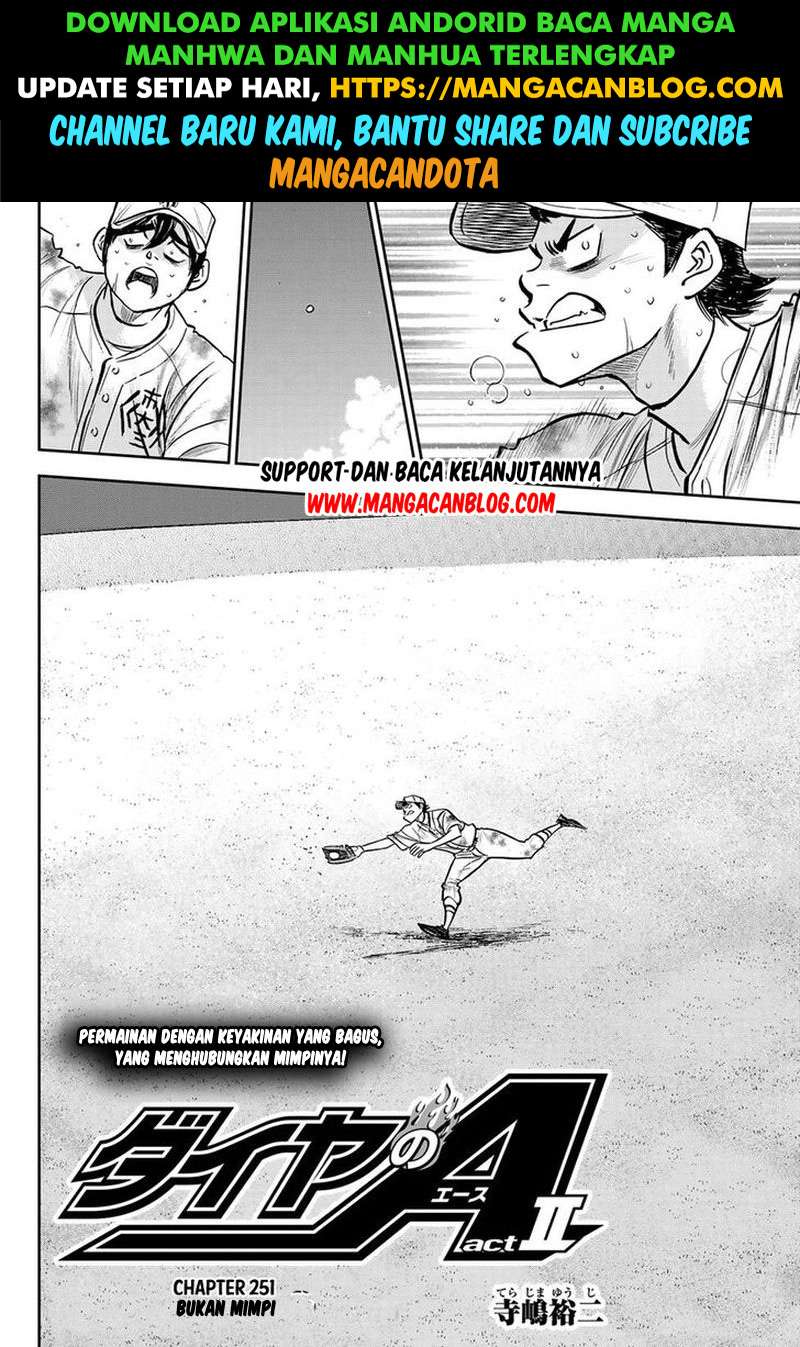 Diamond no Ace Act 2 Chapter 251 - halaman 2
