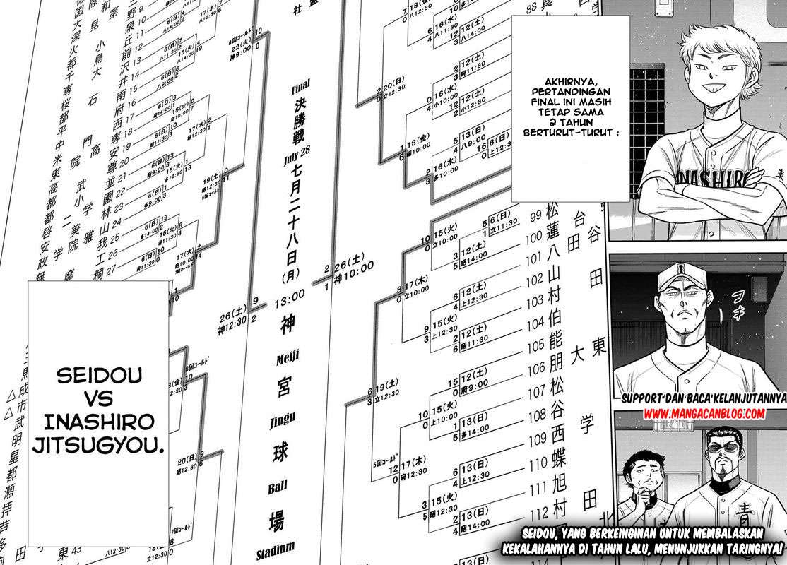 Diamond no Ace Act 2 Chapter 254 - halaman 19