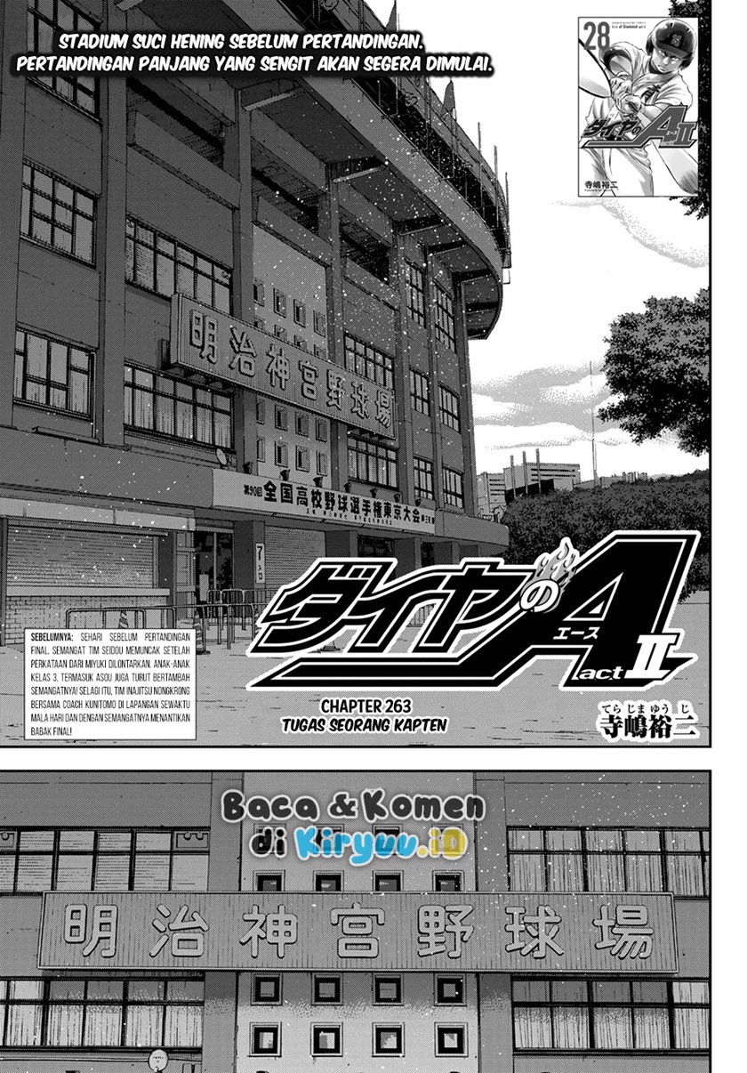 Diamond no Ace Act 2 Chapter 263 - halaman 2
