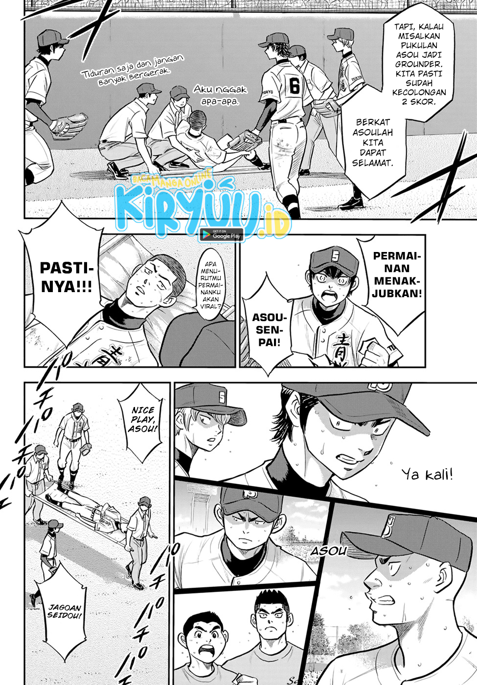Diamond no Ace Act 2 Chapter 278 - halaman 9