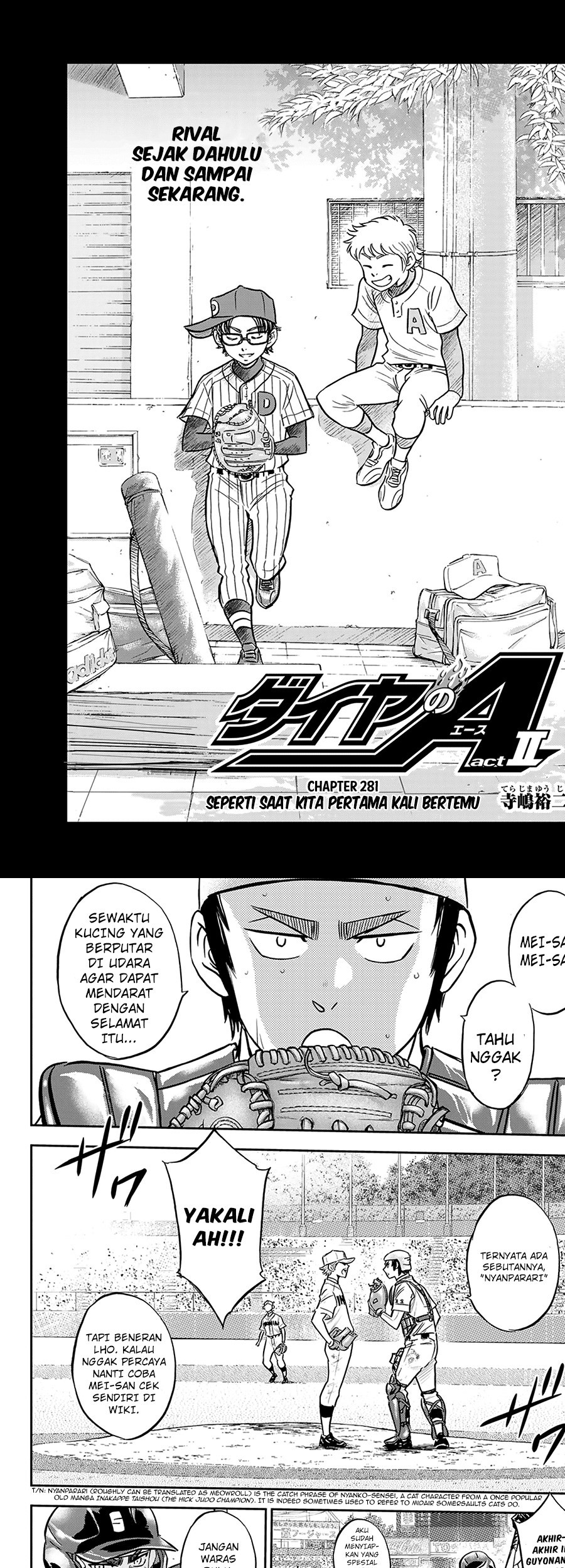 Diamond no Ace Act 2 Chapter 281 - halaman 2