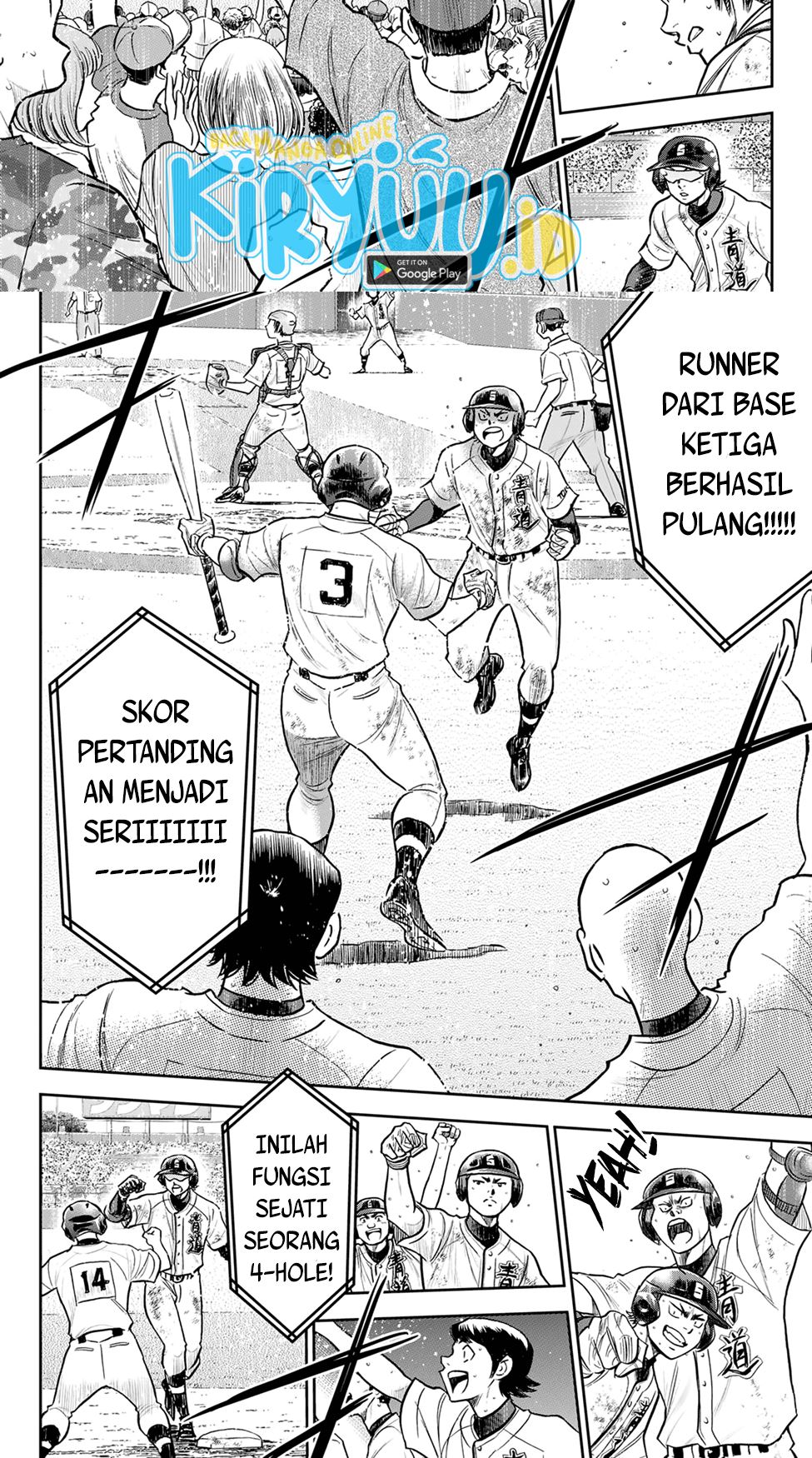 Diamond no Ace Act 2 Chapter 282 - halaman 9