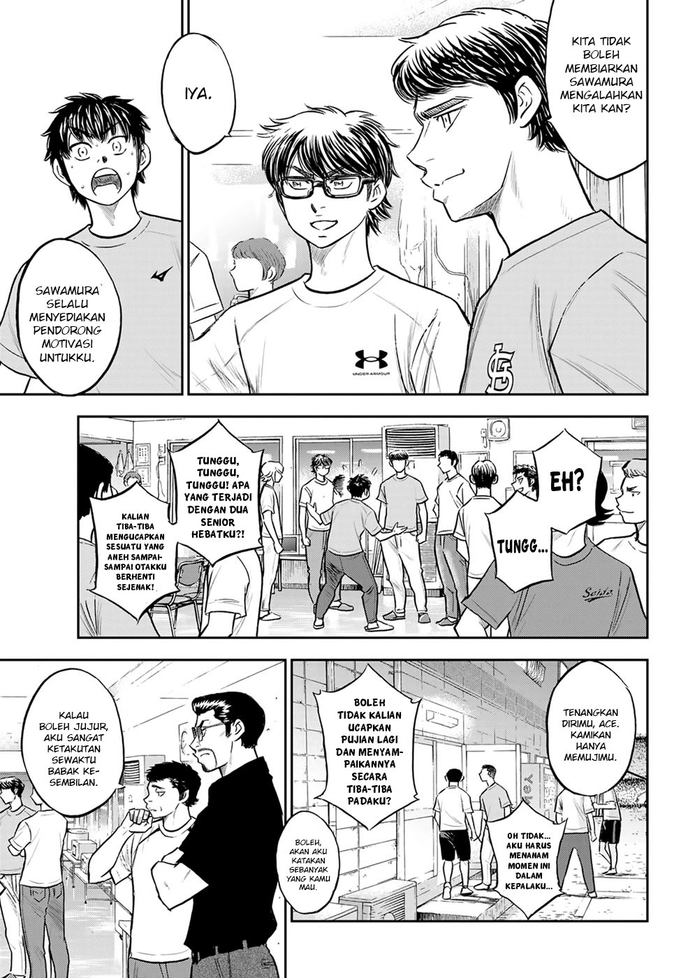 Diamond no Ace Act 2 Chapter 307 - halaman 9