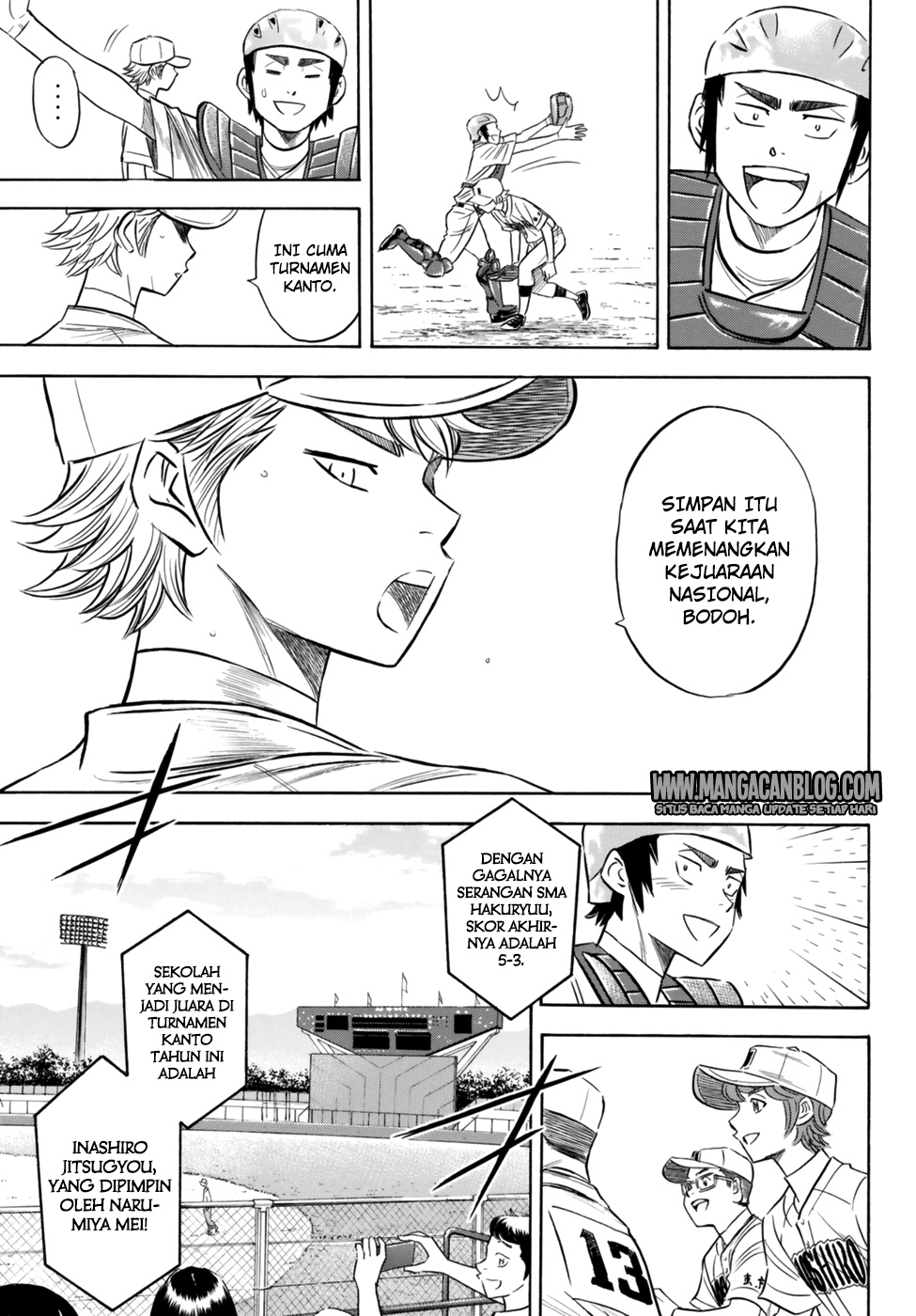 Diamond no Ace Act 2 Chapter 92 - halaman 9