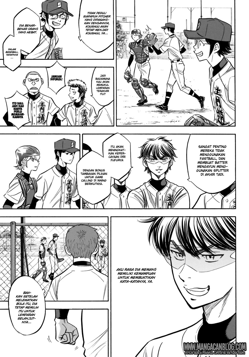 Diamond no Ace Act 2 Chapter 95 - halaman 11