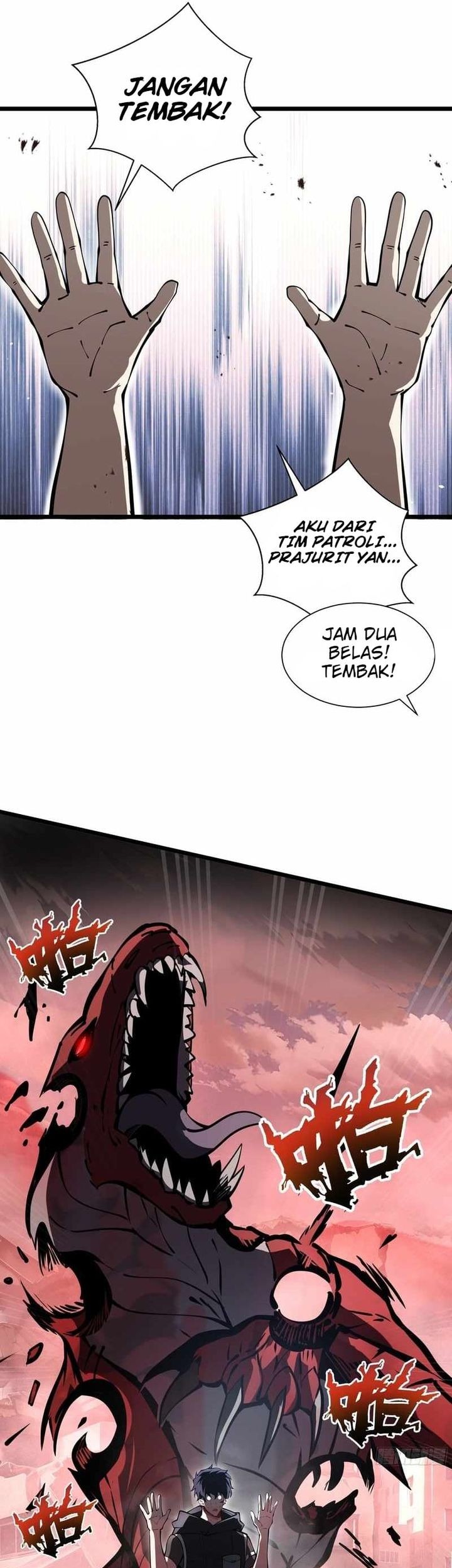 Disaster Comes: I Evolve Into the Crimson King Chapter 3 - halaman 58