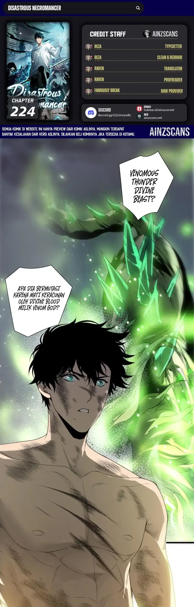 Disastrous Necromancer Chapter 224 - halaman 1