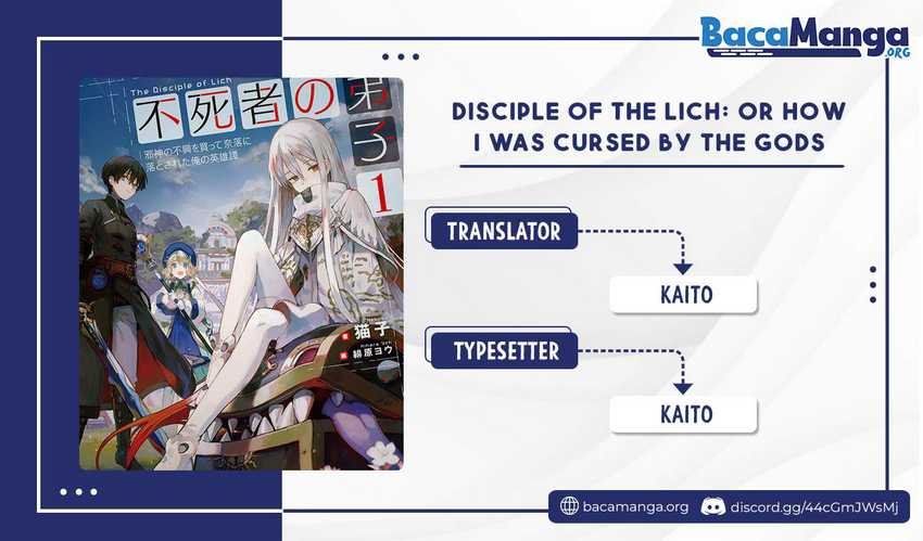 Disciple of the Lich: Or How I Was Cursed by the Gods and Dropped Into the Abyss! Chapter 1.1 - halaman 1