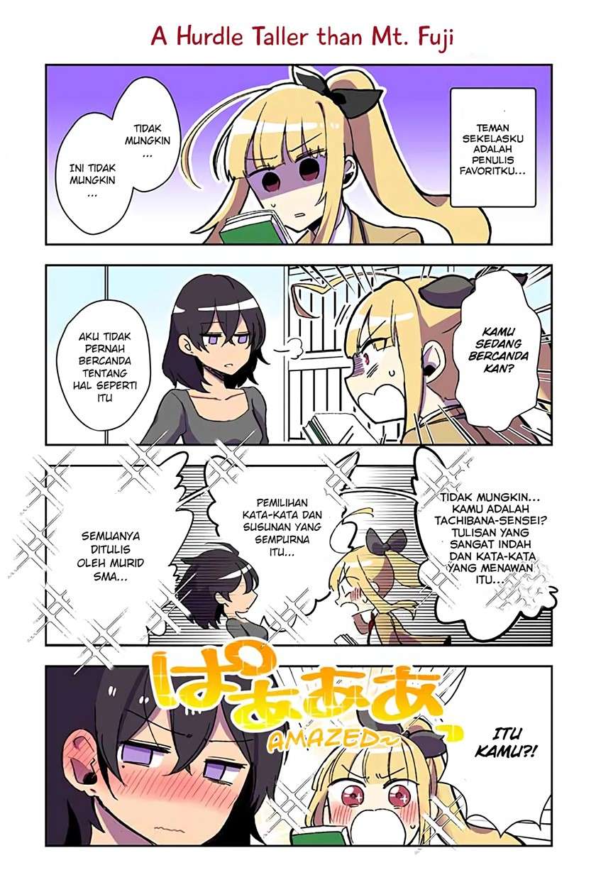 Dokyuusei no Oshi Sakka ni Yuri Mousou ga Bareta Kekka Chapter 4 - halaman 1