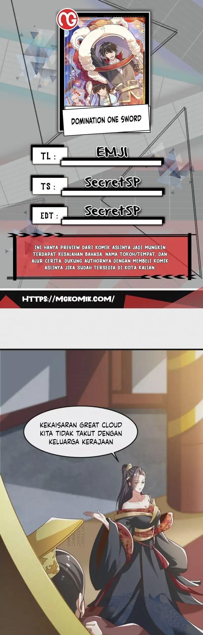 Domination One Sword Chapter 214 - halaman 1