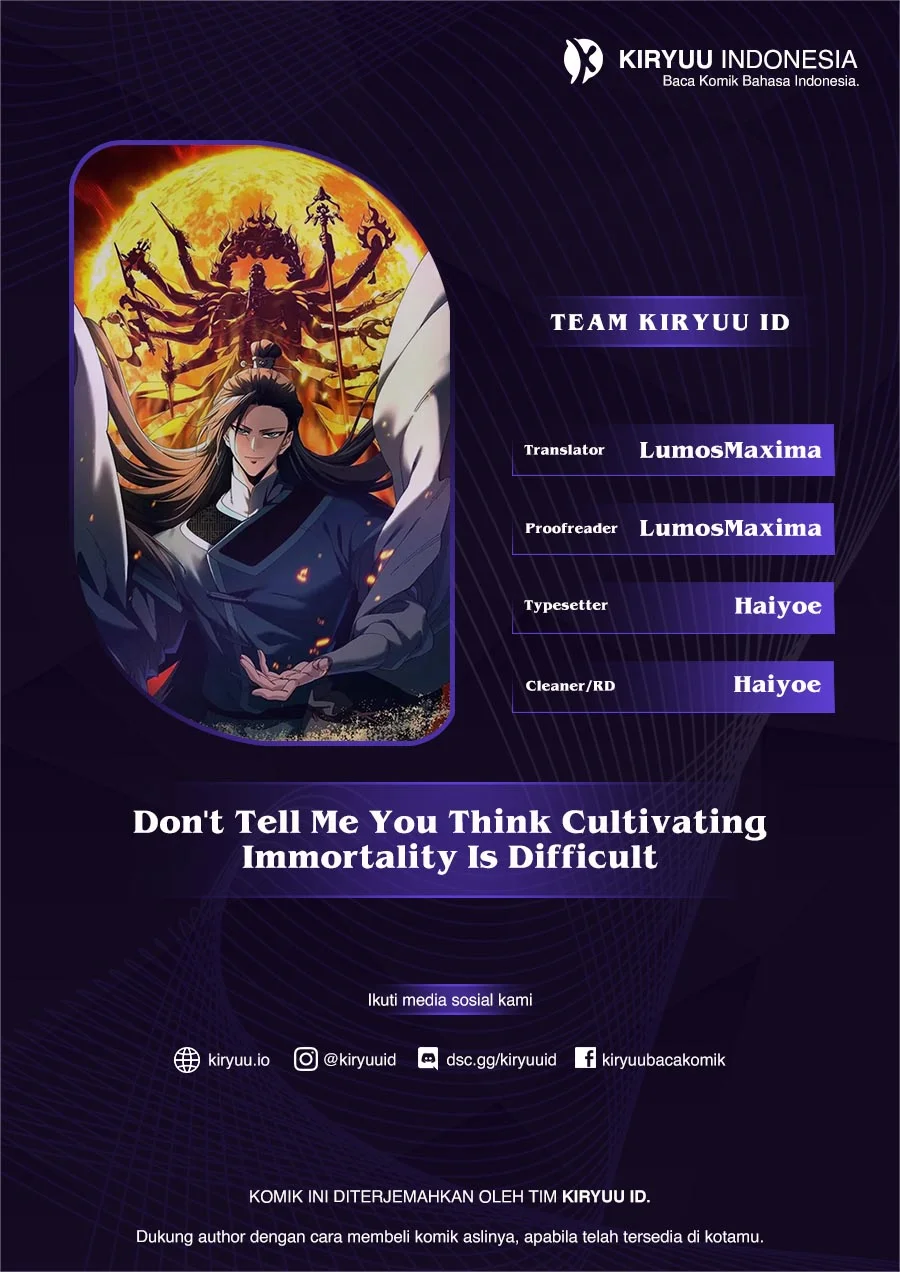 Don’t Tell Me You Think Cultivating Immortality Is Difficult? Chapter 40 - halaman 1