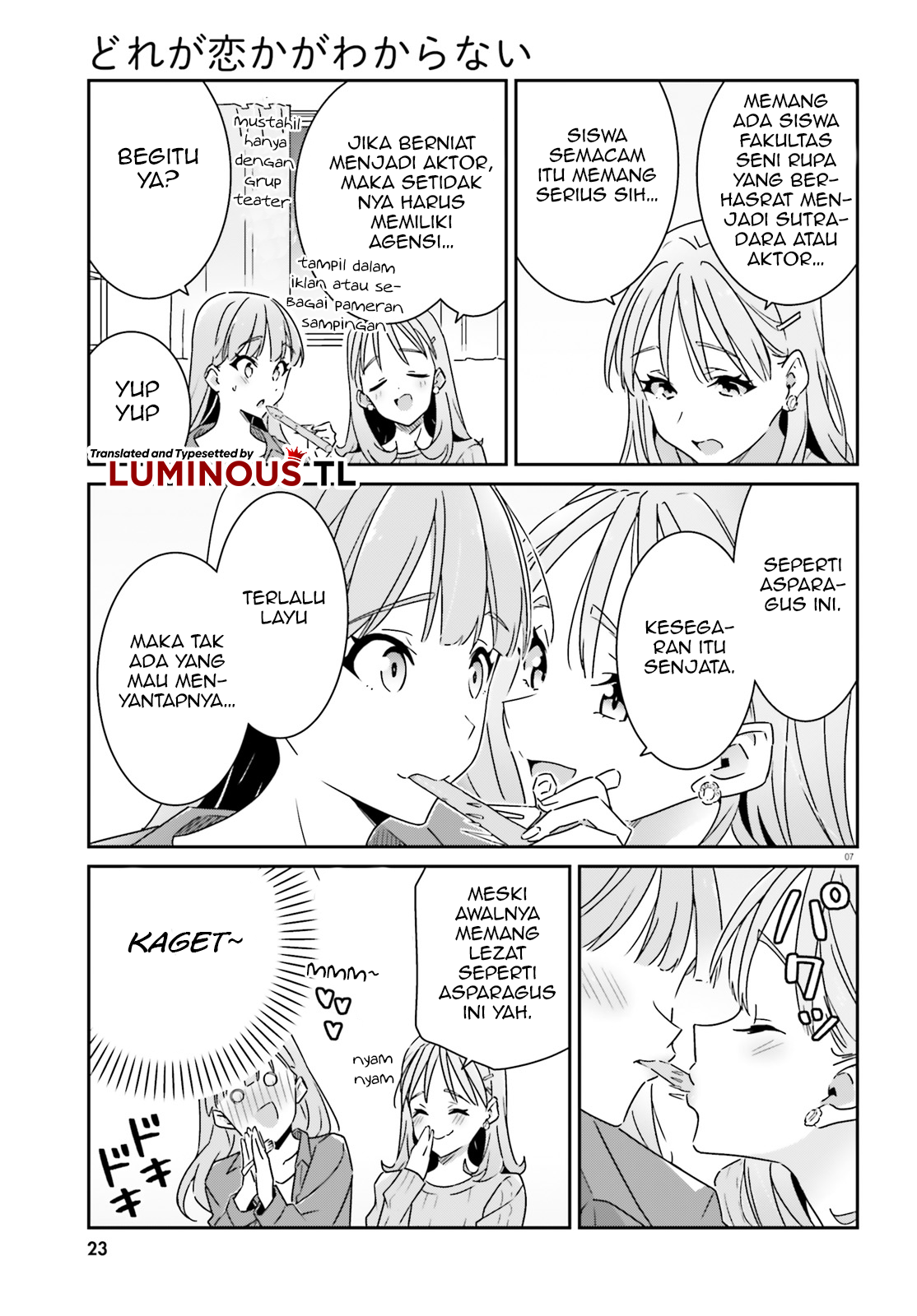 Dore ga Koi ka ga Wakaranai Chapter 7 - halaman 9