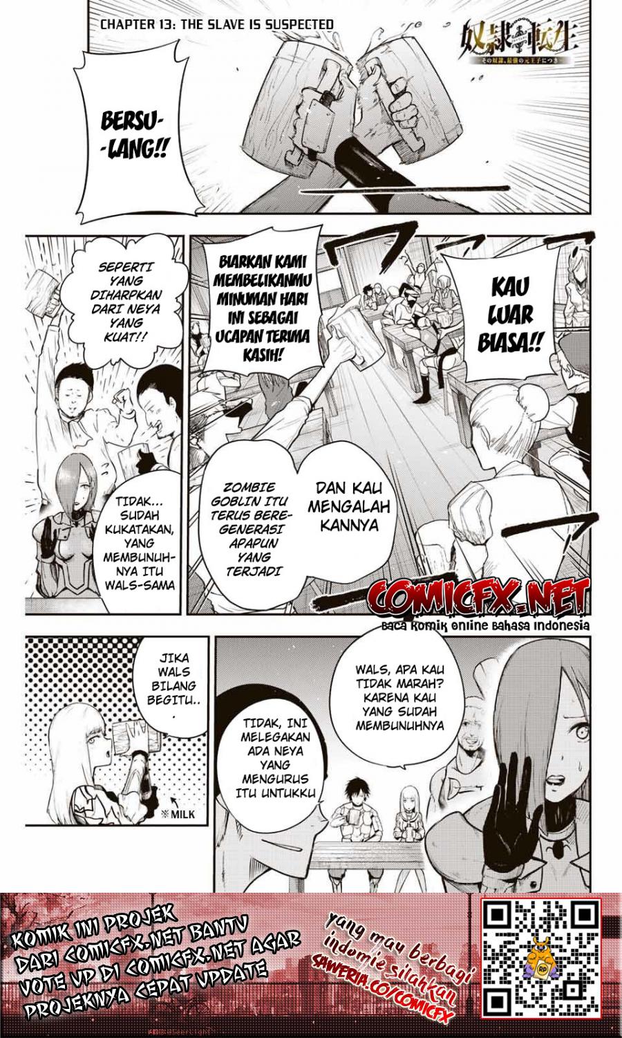 Dorei Tensei: Sono Dorei, Saikyou no Moto Ouji ni Tsuki Chapter 13 - halaman 2