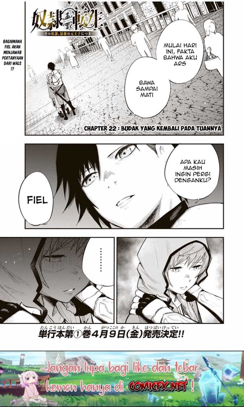 Dorei Tensei: Sono Dorei, Saikyou no Moto Ouji ni Tsuki Chapter 22 - halaman 2