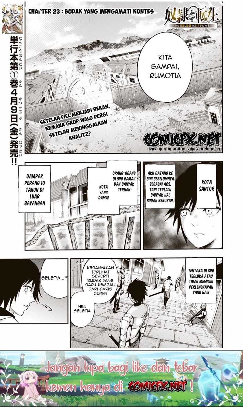 Dorei Tensei: Sono Dorei, Saikyou no Moto Ouji ni Tsuki Chapter 24 - halaman 2