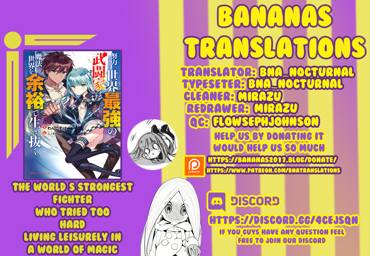 Doryoku Shisugita Sekai Saikyou no Butouka wa, Mahou Sekai wo Yoyuu de Ikinuku. Chapter 2 - halaman 2