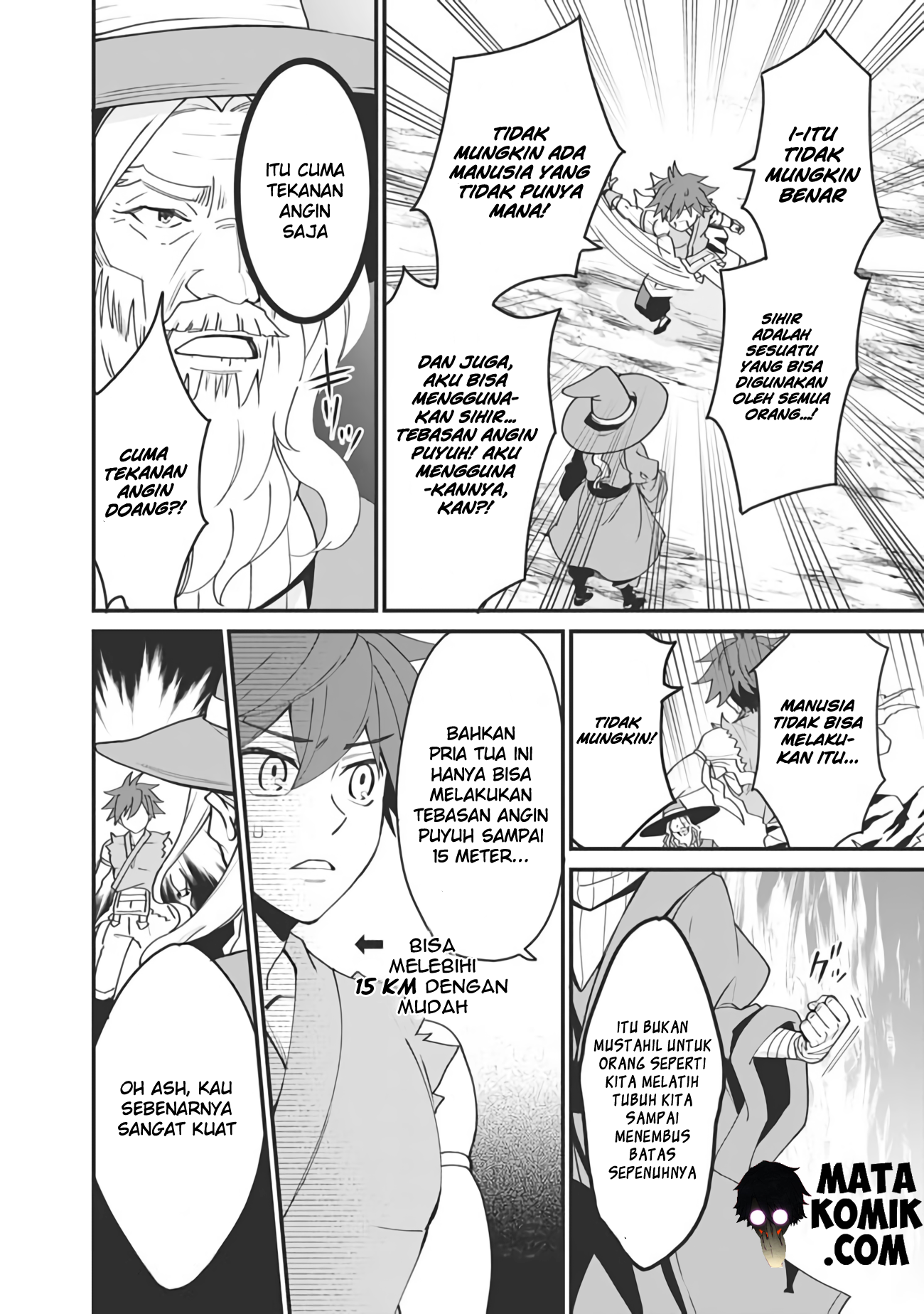 Doryoku Shisugita Sekai Saikyou no Butouka wa, Mahou Sekai wo Yoyuu de Ikinuku. Chapter 2 - halaman 4