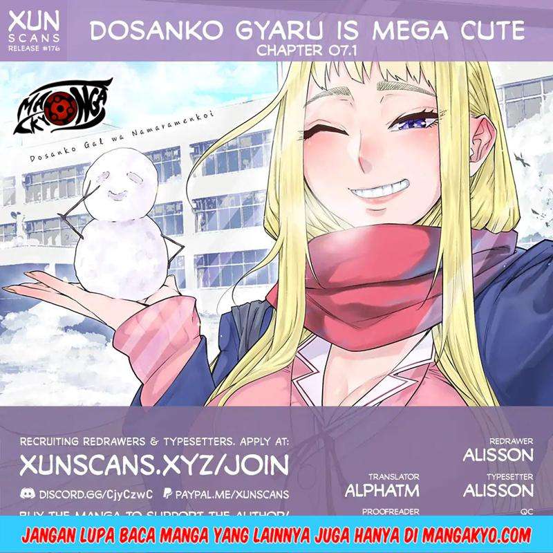 Dosanko Gyaru Is Mega Cute Chapter 7.2 - halaman 1