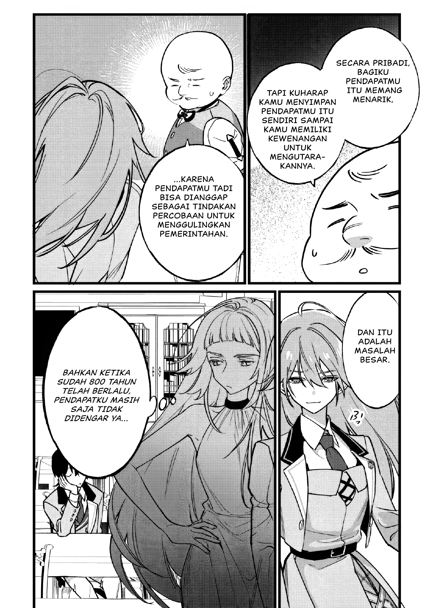 Doteihen Reijou ni Hyoui shita 800-nenmae no Akujo wa Hissori Seishun wo Tanoshindeiru. Chapter 2 - halaman 8