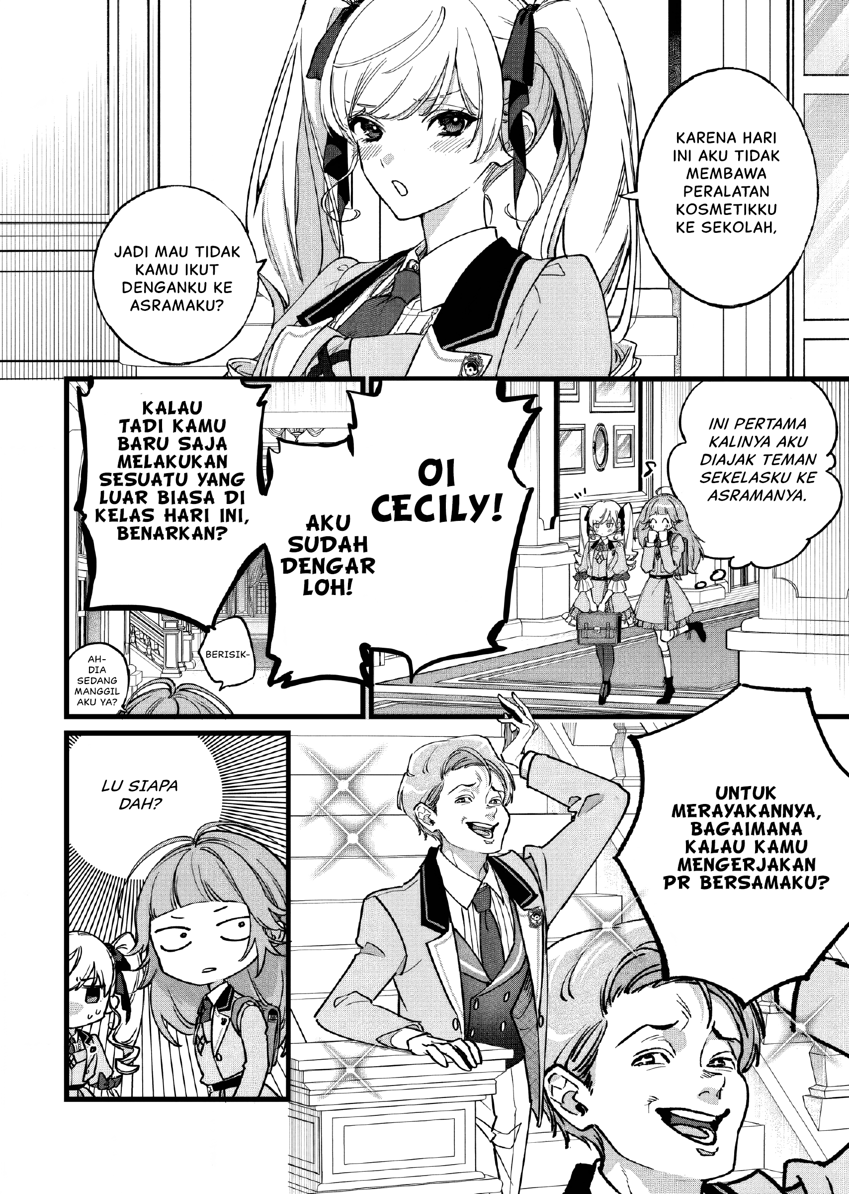 Doteihen Reijou ni Hyoui shita 800-nenmae no Akujo wa Hissori Seishun wo Tanoshindeiru. Chapter 3 - halaman 4