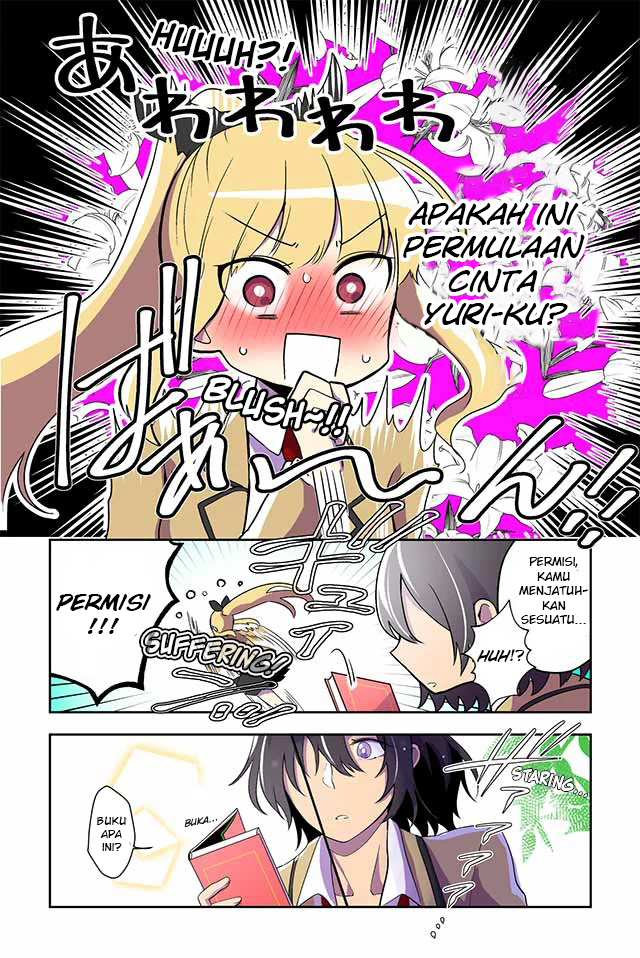 Doukyuusei no Oshi Sakka ni Yuri Mousou ga Bareta Kekka Chapter 1 - halaman 2