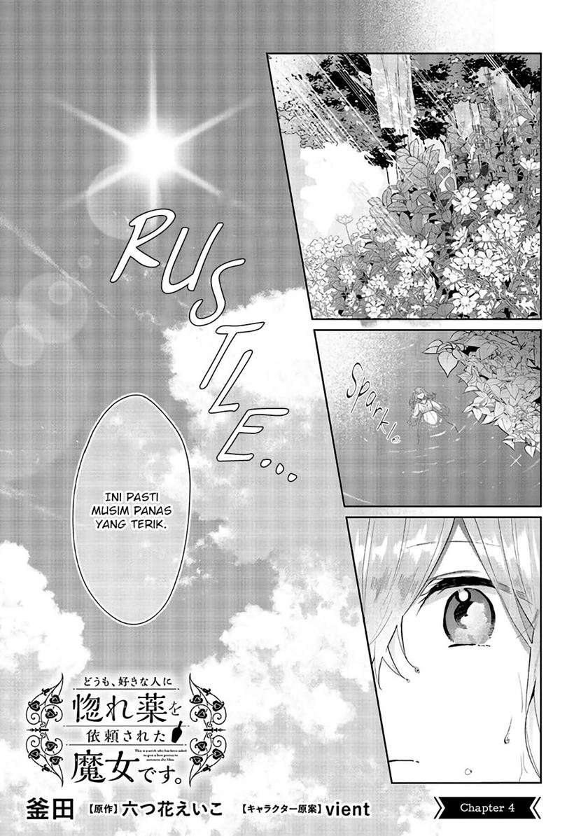 Doumo, Suki na Hito ni Horegusuri wo Irai sareta Majo desu. Chapter 4 - halaman 3