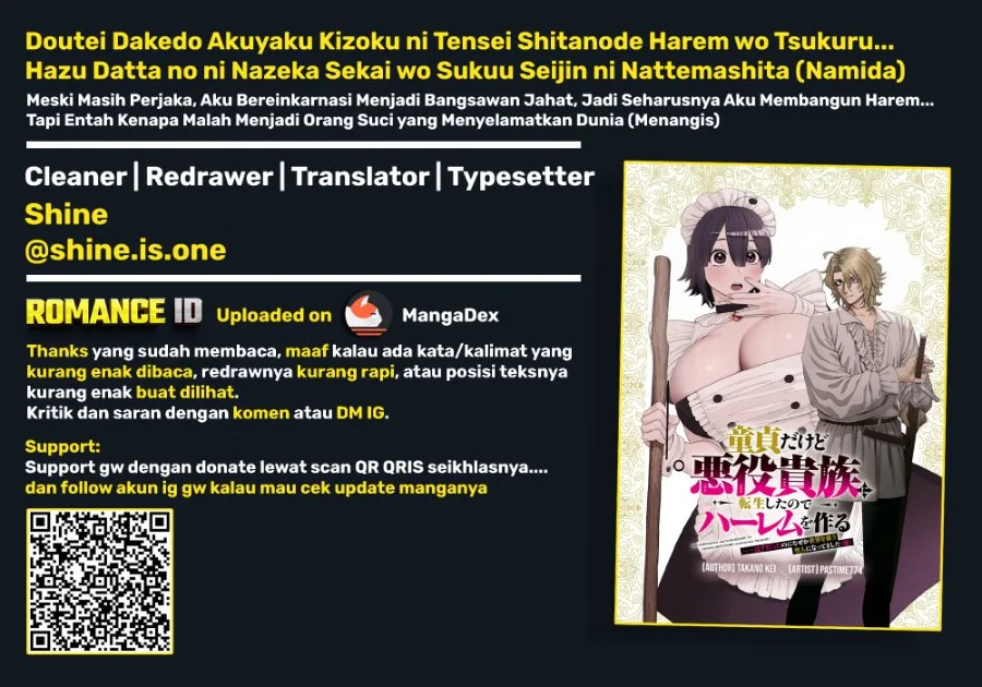 Doutei dakedo Akuyaku Kizoku ni Tensei shita node Harem wo Tsukuru...... Hazu Datta noni Nazeka Sekai wo Sukuu Seijin ni Nattemashita (Namida) Chapter 1 - halaman 31