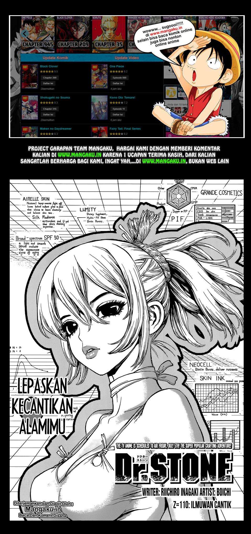 Dr. Stone Chapter 110 - halaman 2