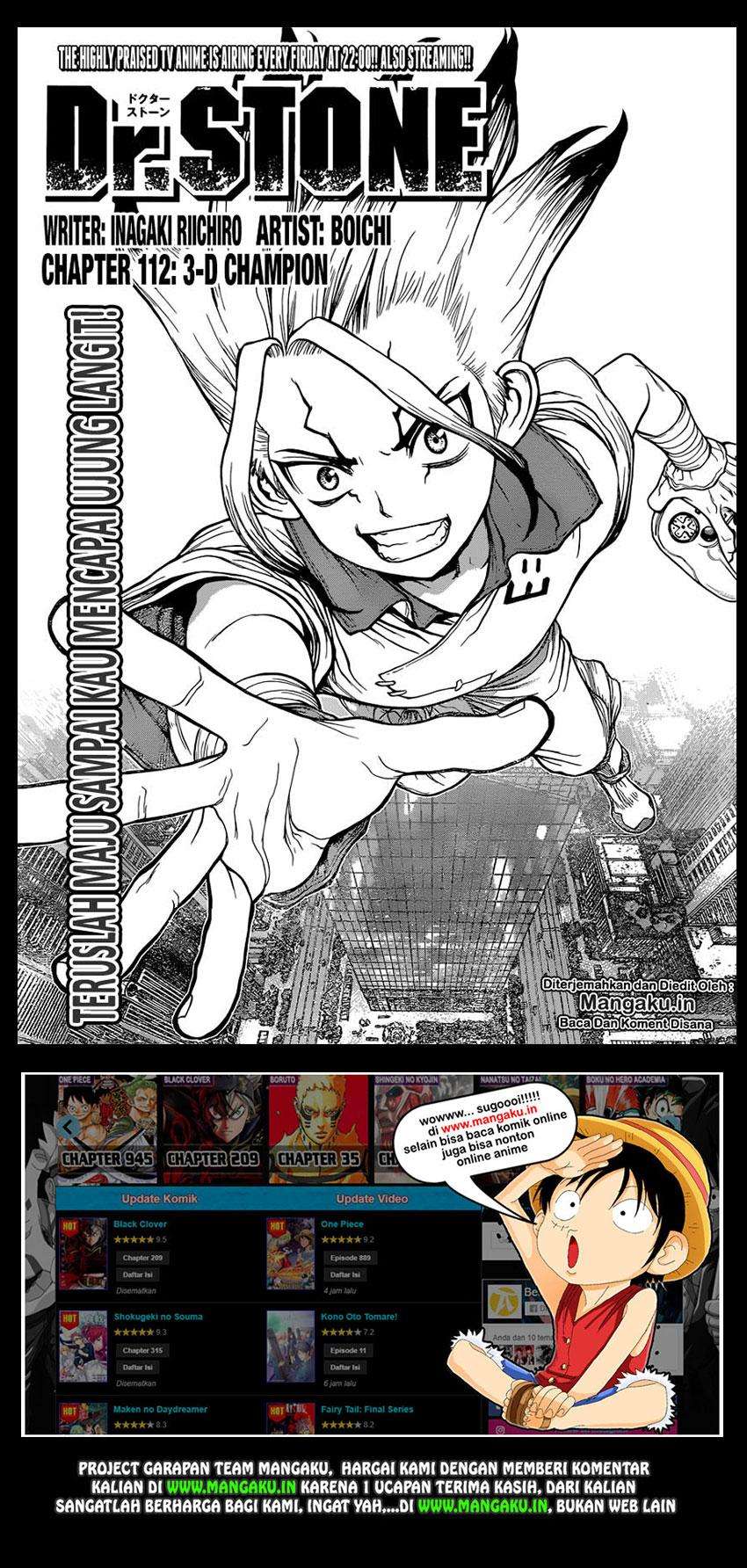 Dr. Stone Chapter 112 - halaman 2