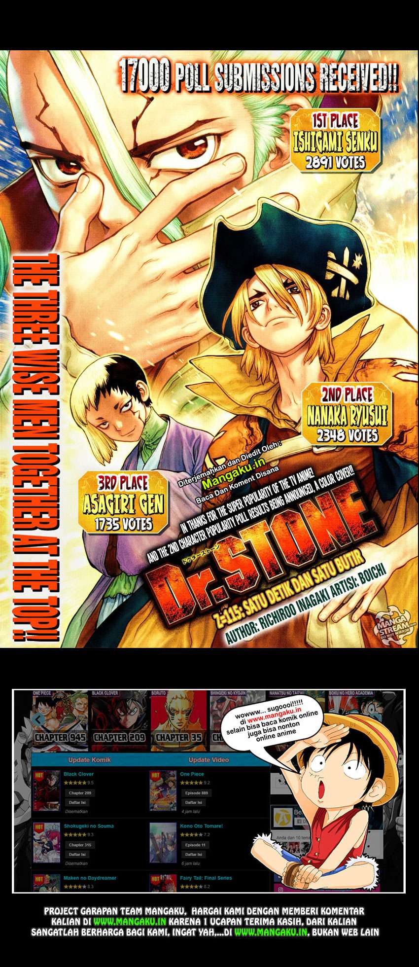 Dr. Stone Chapter 115 - halaman 2