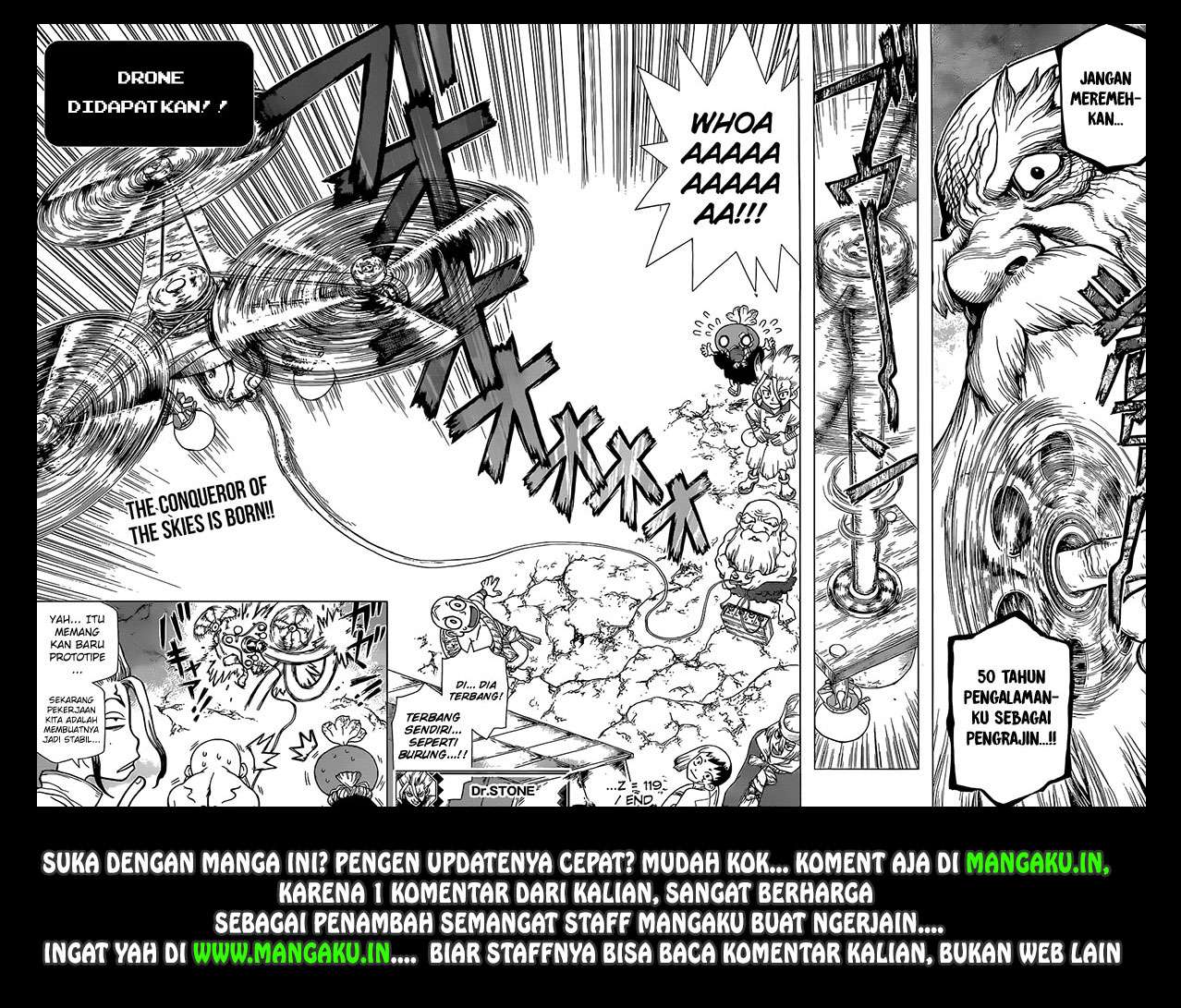 Dr. Stone Chapter 119 - halaman 18