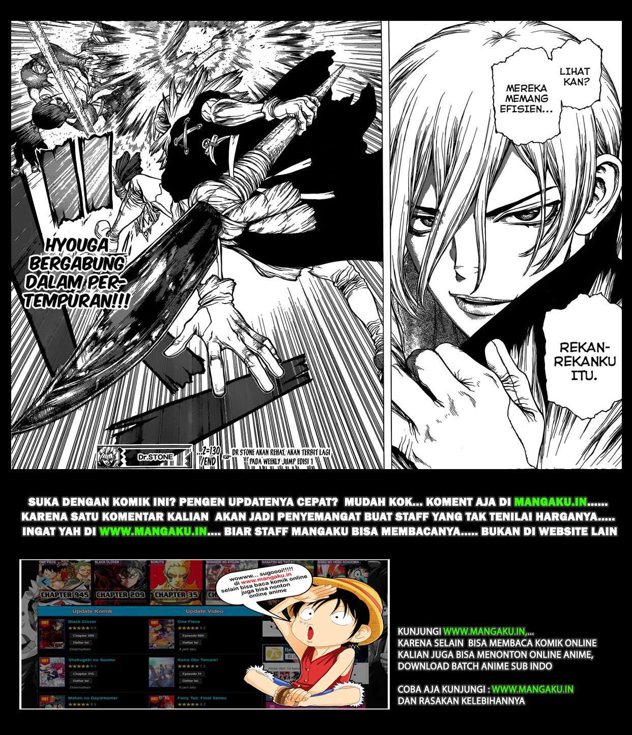 Dr. Stone Chapter 130 - halaman 21